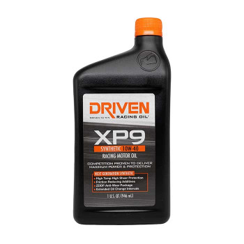 Driven XP9 Synthetic Race Oil 10w40 (Case of 12 Quarts) 03206