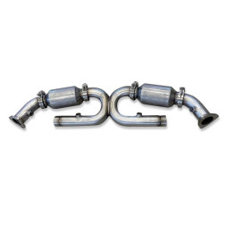 Flat 6 Innovations Porsche 996/997 Stainless Steel X-Pipes w/ Flanged Cats
