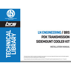 LN BRS 987.2/981 PDK Cooler Side Mount Installation Instructions