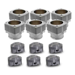 Porsche® 911 3.6L to 3.9L 964/993 (1989-1998) Machine-in 104mm 11.4:1 Mahle® Cylinder and Piston Set 
