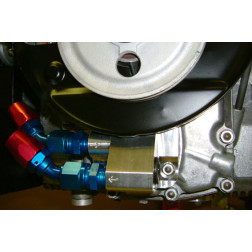 Precision Matters Porsche 356/912 Full Flow Oil Pump Cover Remote Adapter w/ Pressure Relief
