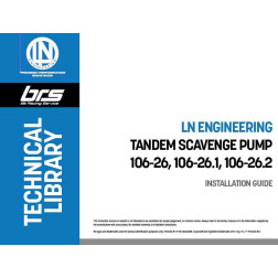 LN BRS M96 M97 Tandem Oil Scavenge Pump Kit 106-26 Instructions