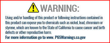 LN Engineering Prop 65 Warning Policy