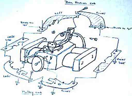 Original DTM Upright Conversion VW Cooling System Drawings