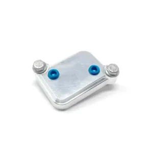 99610121652LN Flat 6 Innovations Billet M96/M97 Engine Case Coolant Cover Plate with 1/8 NPT Sensor Ports