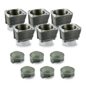 Porsche® 964 NA 3.6L to 3.8L (Ø109mm cyl.) 102mm 12.6:1 Mahle® Cylinder and Piston Set PS102-018