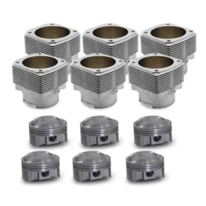 Porsche® 911 3.6 to 4.1L 964/993 (89-98) Machine-in 104mm 11.4:1 Stroker Mahle® Piston & Cylinder Set