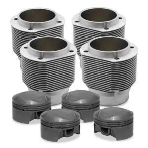 Porsche® 356 912 86mm 1720cc Slip Fit Nickies™ Cylinder and 9.5:1 Mahle® Piston Set 57.5-60.5cc