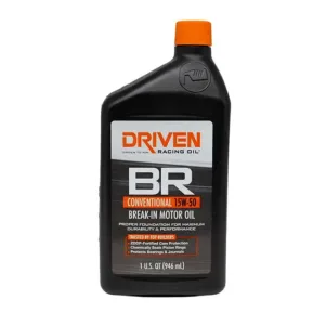 Driven BR50 Break In 15w50 Oil (Case of 12 Quarts) 00106