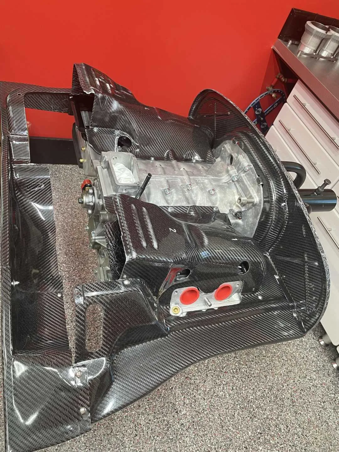 Raby's Aircooled Technology Porsche 914 2.0L Carbon Fiber Engine Tin Set - Image 4