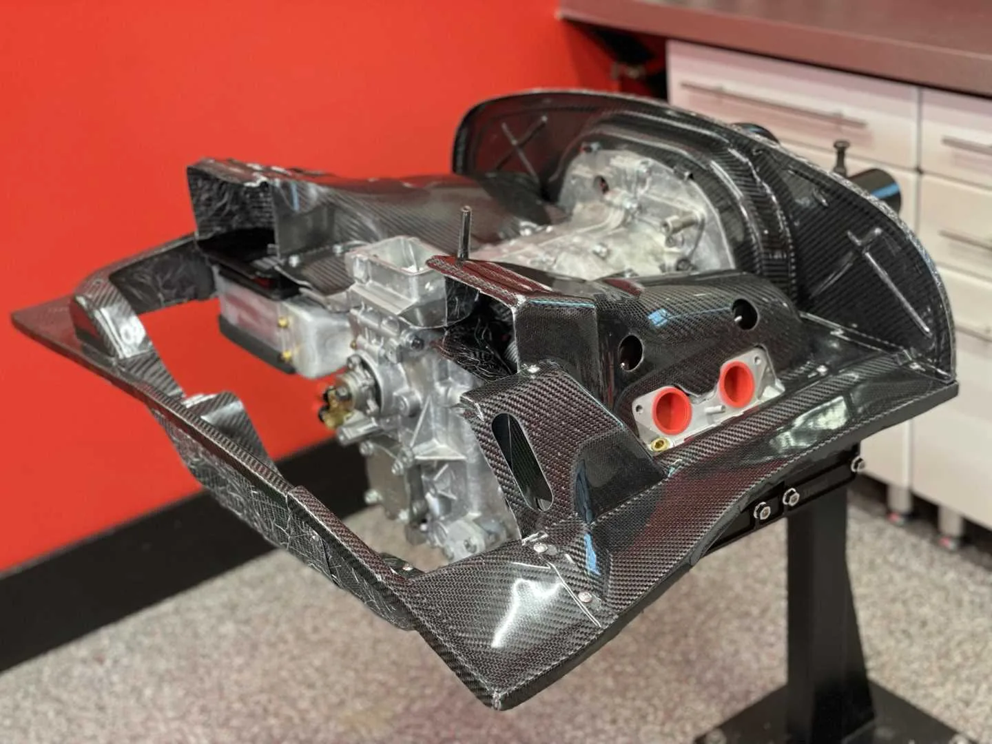 Raby's Aircooled Technology Porsche 914 2.0L Carbon Fiber Engine Tin Set