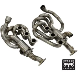 Bursch BX.9359.SS Porsche 911 Stainless Steel 1 3/4" Header Set w/ Heat Exchangers