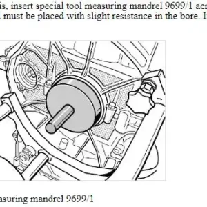 M96/M97 9699-1 Crankshaft Go No Go Gauge Inspection Rear Main Checker Tool