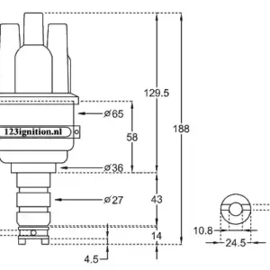 123 Ignition USB Programmable Distributor for Porsche and Volkswagen 4 Cylinder Engines
