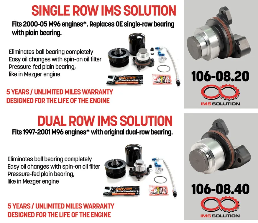 The IMS Solution for 1997-2001 and 2000-2005 Porsche 911 and Boxster with M96 / M97 Engines