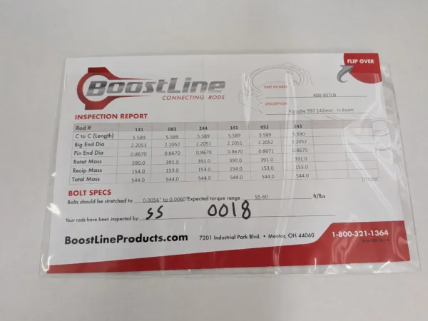 Porsche Boxster, Cayman, and 911 (996) JE Boostline Connecting Rod Set ...