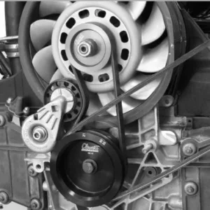 Clewett Engineering 9101-63 Serpentine fan belt kit - Porsche1989-94 3.6L 964 C2 with A/C