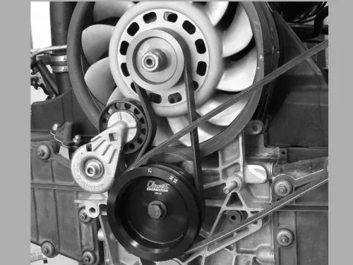 Clewett Engineering 9101-63 Serpentine fan belt kit - Porsche1989-94 3.6L 964 C2 with A/C