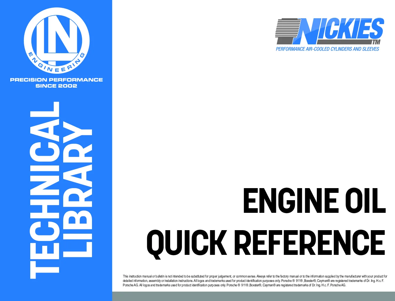 Engine oil Quick Reference (LIB-0011)